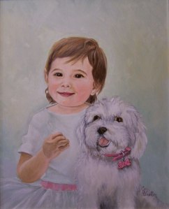 Child with Pet Dog